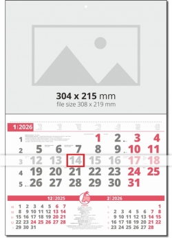 Работен календар Универсал Мини Червен