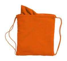 Микрофибърна чанта за хавлии и микрофибърна кърпа Kirk оранжева