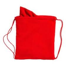 Микрофибърна чанта за хавлии и микрофибърна кърпа Kirk червена