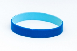 Силиконова гривна Синя/светло синя, код319556