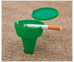 Плажен пепелник Cleansand зелен