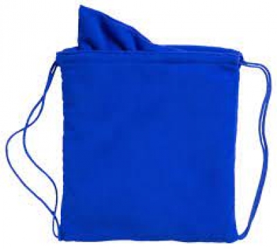 Микрофибърна чанта за хавлии и микрофибърна кърпа Kirk синя