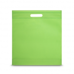 Чанта с прорязани дръжки светло зелена