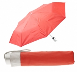  име:  Сгъваем ръчен чадър с калъф - АР761350-05, червен