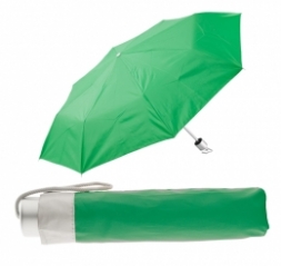  име:  Сгъваем ръчен чадър с калъф - АР761350-07, зелен