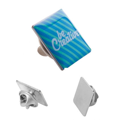 Метална значка "Ларк" квадратна