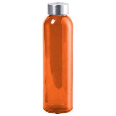 Прозрачна спортна бутилка без BPA, 500 ml, Оранж