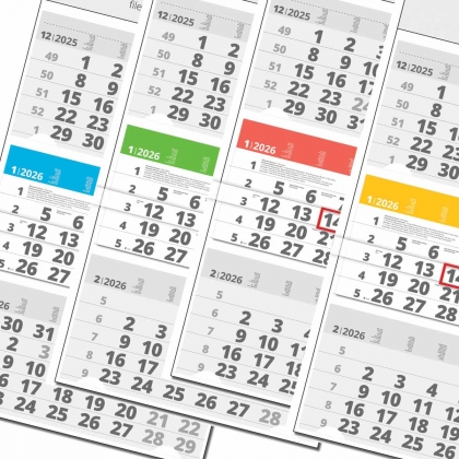 Работен календар Универсал Колор 3 тела