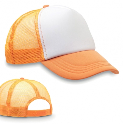 Неоново оранжева бейзболна шапка MO8594-71