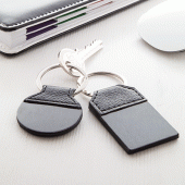 Лазерно гравиране DND визитник и ключодържател